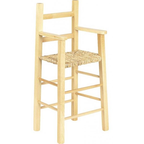 La Vannerie d'Aujourd'hui  Chaise haute pour enfant en bois naturel