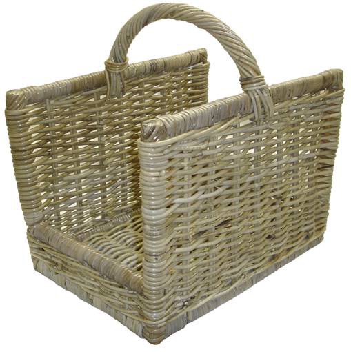 La Vannerie d'Aujourd'hui - Panier à garnir en osier et bois gris